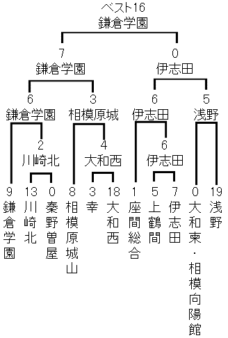 2026夏 高校野球神奈川県大会トーナメント表/鎌倉学園、川崎北、秦野曽屋、相模原城山、幸、大和西、座間総合、上鶴間、伊志田、大和柬·相模向陽館、浅野