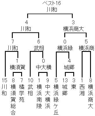 2026夏 高校野球神奈川県大会トーナメント表/川和、横須賀総合、橘学苑、武相、横浜南陵、中大横浜、横浜緑ケ丘、城郷、東、西湘、横浜商大