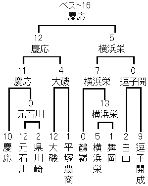 2026夏 高校野球神奈川県大会トーナメント表/慶応、元石川、県川崎、大磯、平塚農商、鶴嶺、横浜栄、舞岡、白山、逗子開成