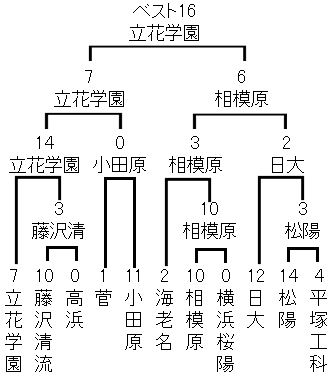 2026夏 高校野球神奈川県大会トーナメント表/立花学園、藤沢清流、高浜、菅、小田原、海老名、相模原、横浜桜陽、日大、松陽、平塚工科